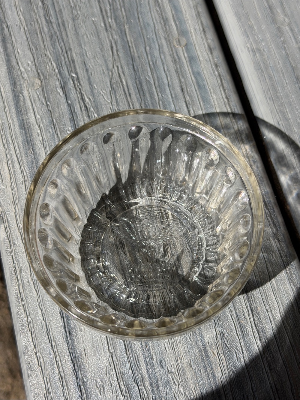 VINTAGE, KERR BEE CROWN ANGEL RIBBED JELLY JAR Ramekin